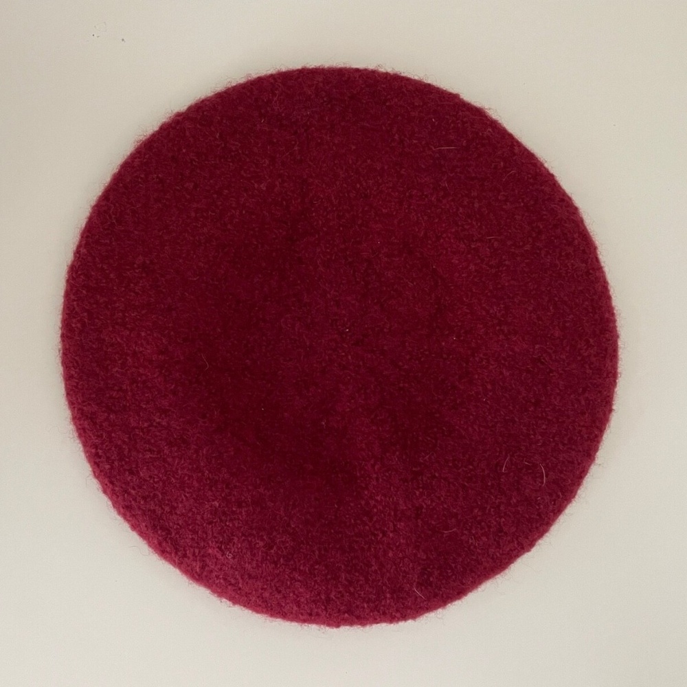 Beret ~Ireland ~Maroon ~ Lush 100% Thick Irish Wool ~ Brand New ~ Dublin